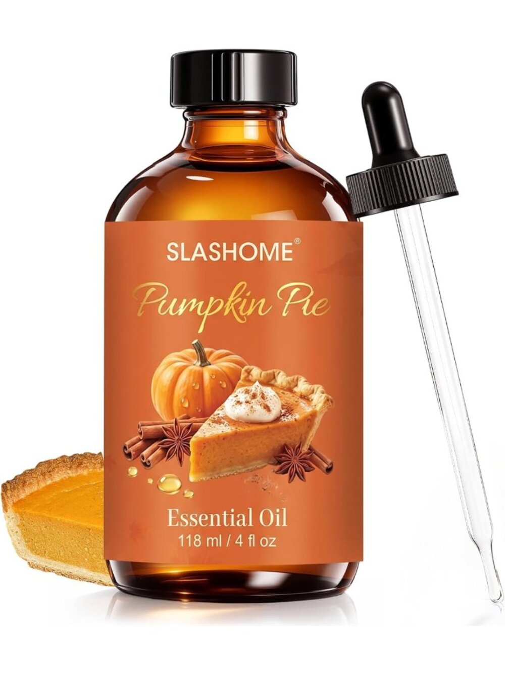 Pumpkin Pie Fall Essential Oils for Diffuser - Cozy Home Fragrance, 4 fl oz